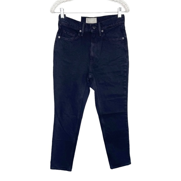Everlane Original Cheeky Jean Low-Stretch Coal Black NWT - Picture 2 of 14